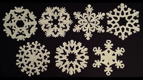 Paper snowflake tutorial - learn how to make snowflakes in 5 minutes - EzyCraft