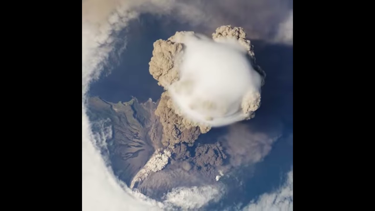 NASA Sarychev Volcano Eruption From The International Space Station
