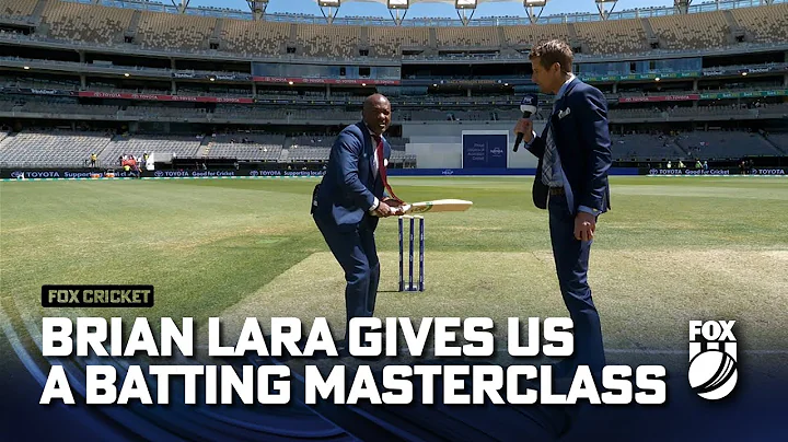 West Indies legend Brian Lara provides a batting m...