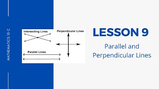Lesson 9 Parallel and Perpendicular