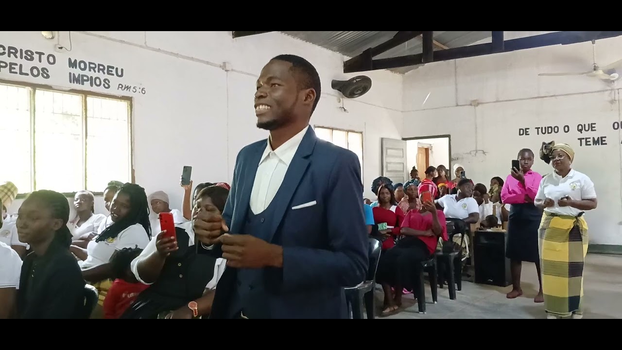 Jovens  da igreja União Baptista de Tete domingo de PÁSCOA 💞🔥 aí tem um aí da 4ª voz👌😅😅