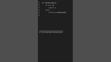 Factorial in Python
