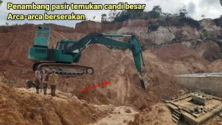 Penambang pasir temukan candi besar dan arca yang berserakan