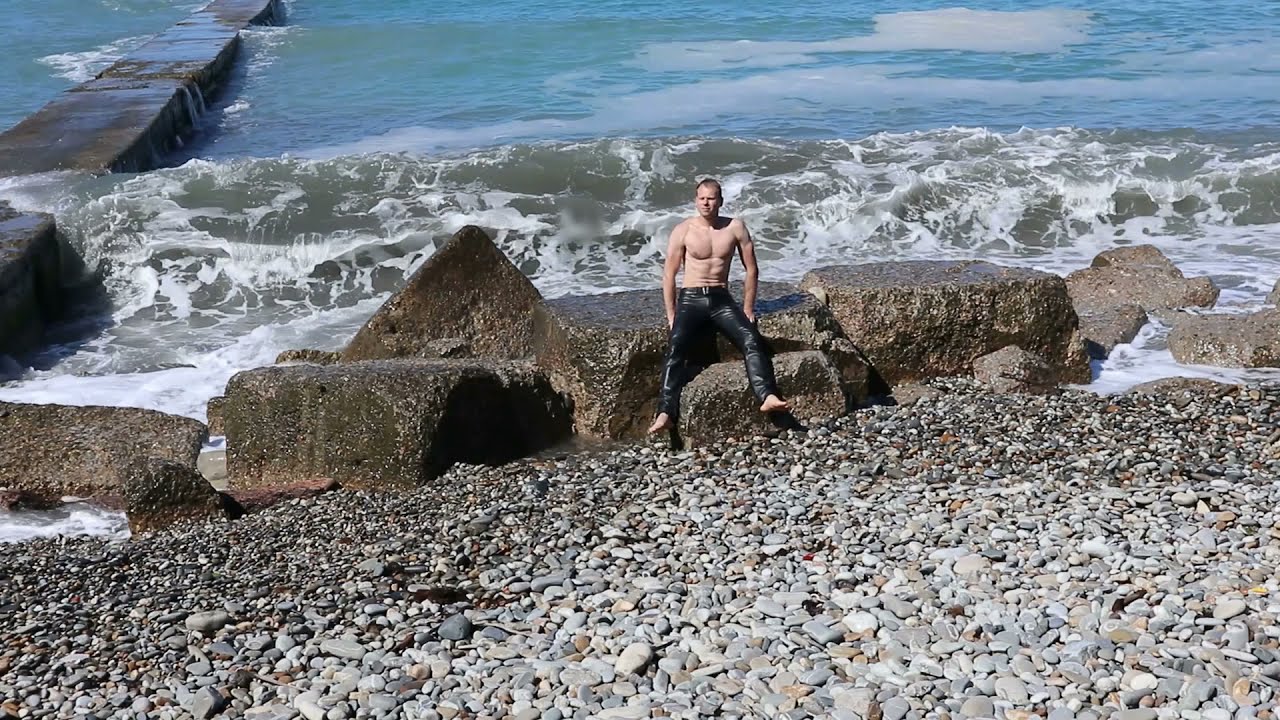 Wave splashes and leather