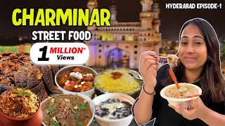 Hyderabad CHARMINAR Food Vlog | Biryani, Tawa Fish, Haleem, Mulberry Malai & More | Episode-1 screenshot 5