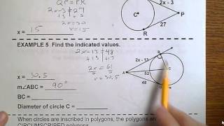 Geometry (Topic 4-4) Tangents