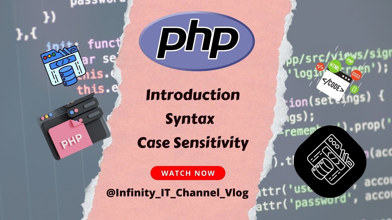 PHP- Introduction, Syntax, Case Sensitivity From W3Schools || Burmese ...