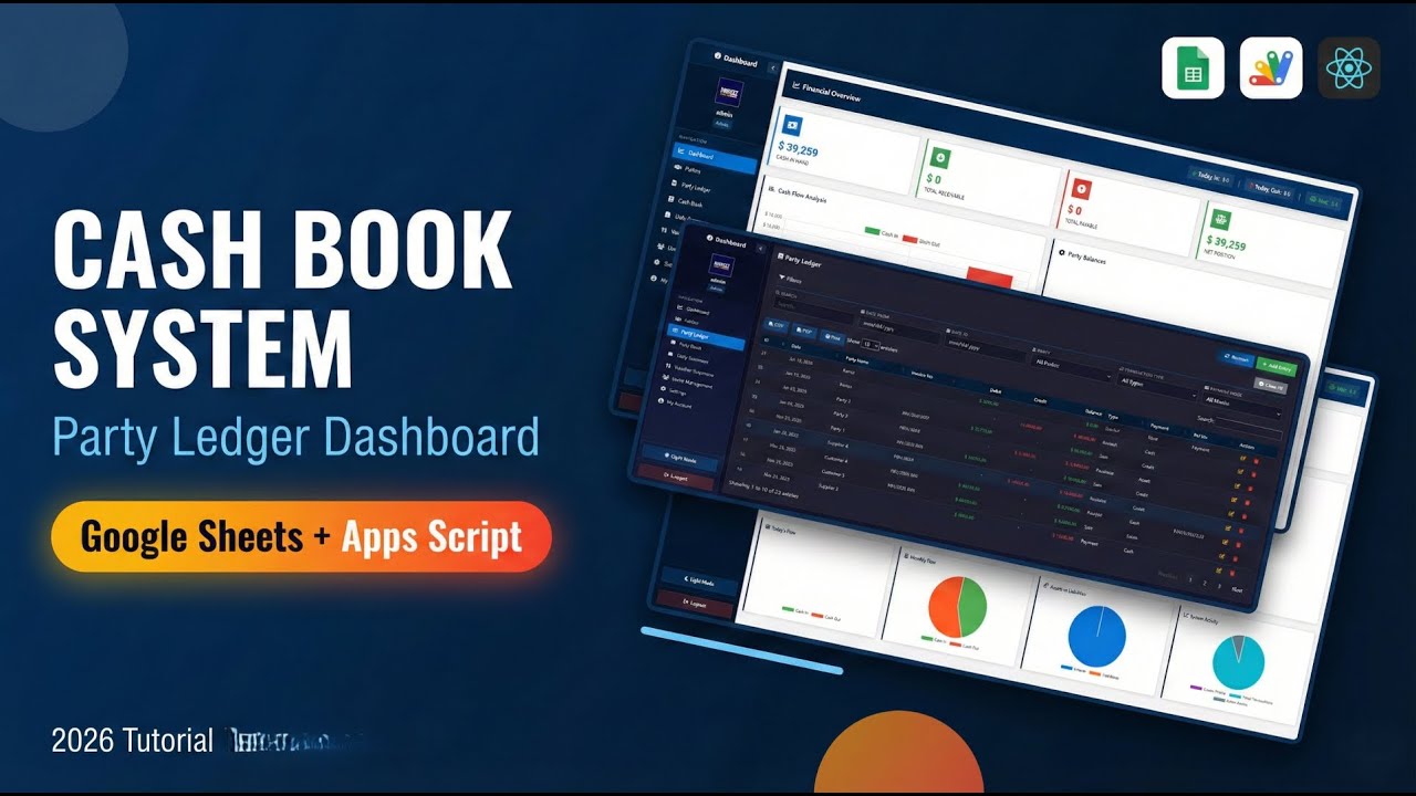 How to Build Accounting Software in Google Sheets Apps Script (Complete ...