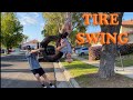 TREE SWING FAILS | DIY HOW TO MAKE A TIRE SWING | ROCCOPIAZZAVLOGS