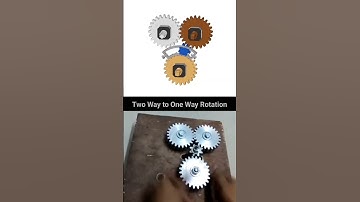 Convert two way  to one way rotation motion mechanism #machine #automobile #bike #motion #bikelover