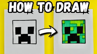 How To Draw Minecraft Creeper Face