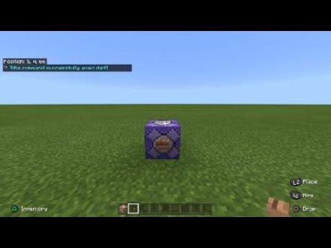 Minecraft bedrock edition how to do the /title command