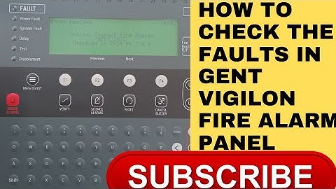 How to check the faults/ Trouble in Gent Vigilon PANEL || #firealarm #gent #technology