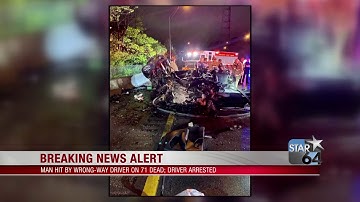Man dies after wrong-way crash on I-71 Tuesday night; woman charged