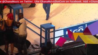 Shatta Wale performs 'Baby Chop Kiss' with lover @ TiGO Ghana Meets Naija '16 | GhanaMusic.com Video