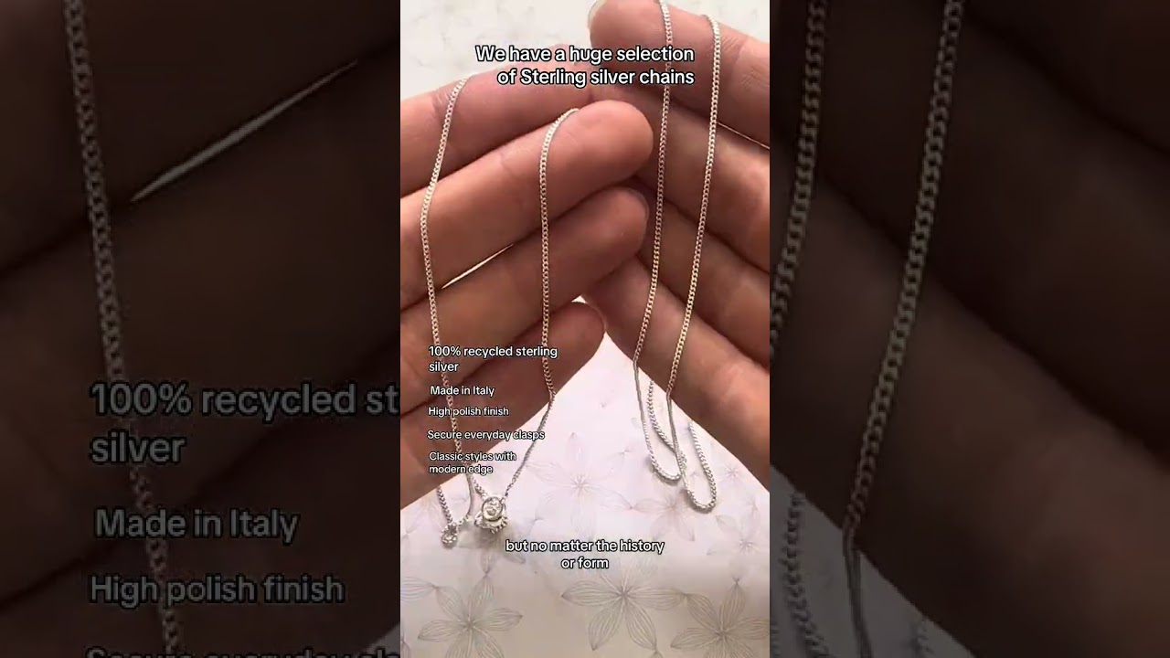 sterling silver chain choice  