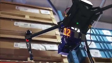 dronescan dji matrice trials in warehouse