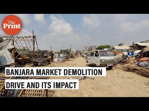 Partial demolition of Banjara market and what vendors say about it
