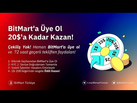 Bitmart Yatırımsız Çekilebilir 20$ Kadar Kazanabilirsin