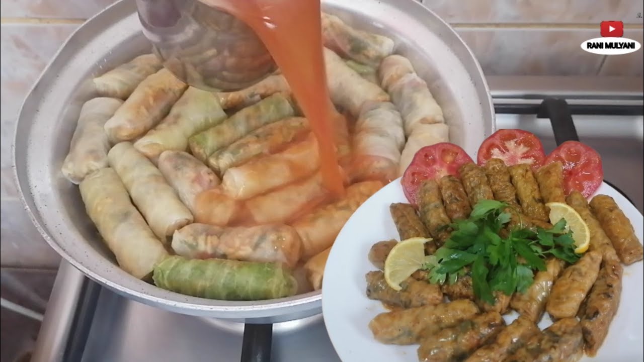 MAHSHI MALFOUF YANG LEZAT || GULUNGAN KUBIS ISI NASI DAN SAYURAN @ranimulyani07