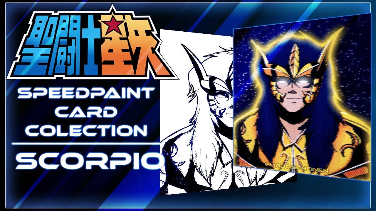 Scorpio Saint Seiya Speedpaint Card Colletion