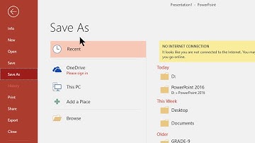 How to Save File in PowerPoint