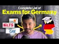 Ultimate list of exams you need to study in germany  testas gre and more