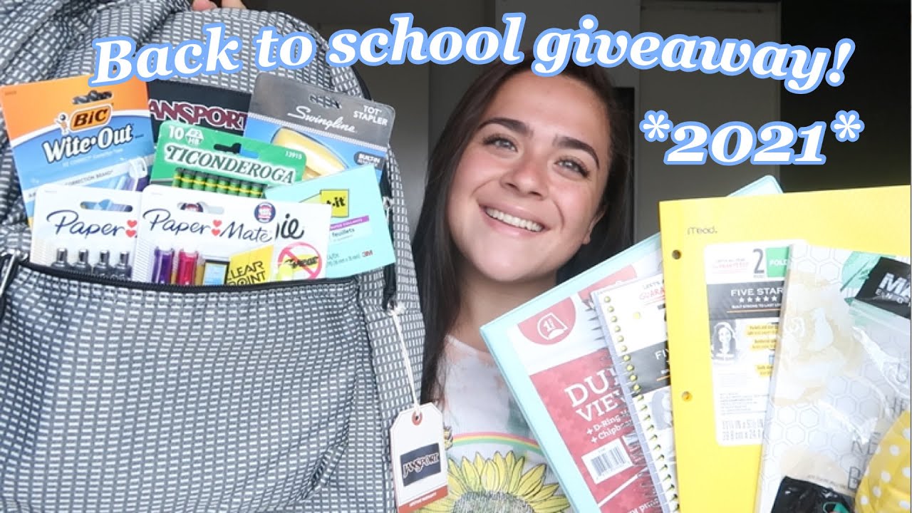 Back to school giveaway! *2021* YouTube