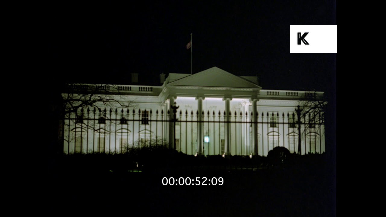 White House at Night, 1970s, 1980s Washington DC, HD - YouTube