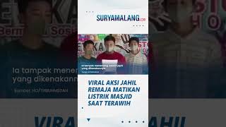 Viral Video Aksi Jahil Remaja Matikan Listrik Masjid saat Salat Tarawih, Buat Warganet Geram