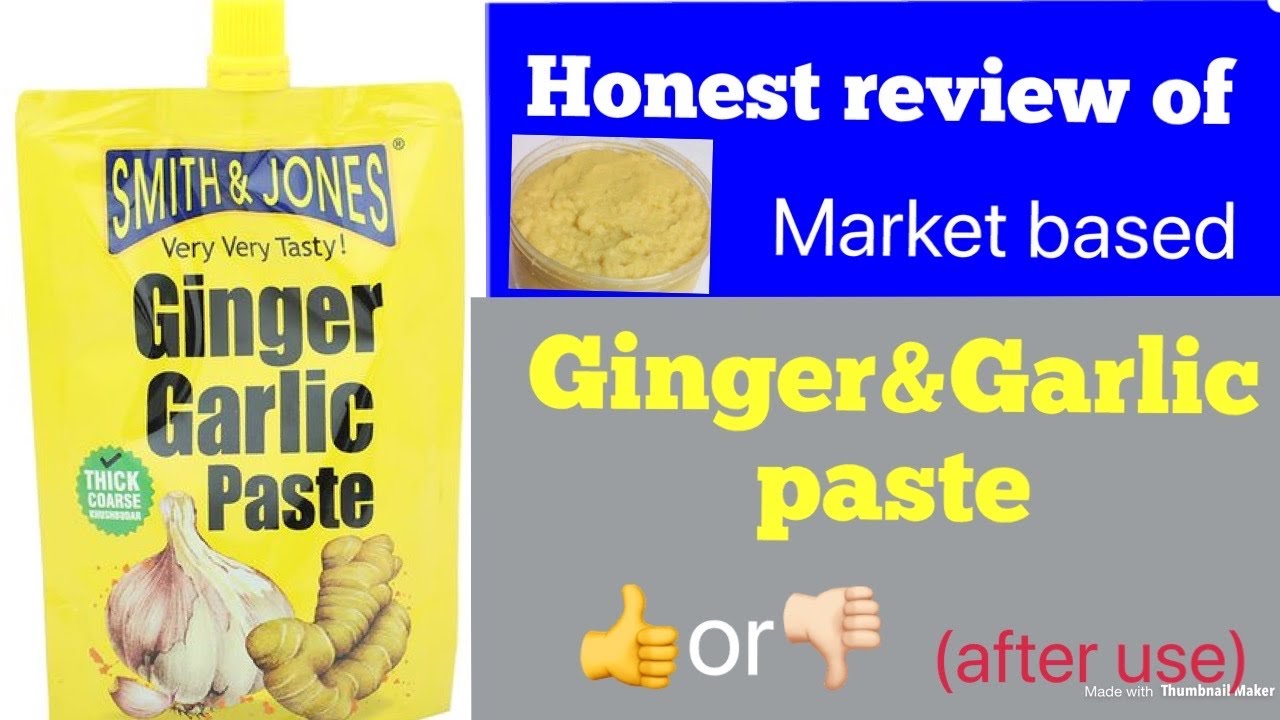 Honest review of SMITH & JONES Ginger Garlic paste How to make ginger garlic paste what is my