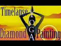 Full completed 5d diamond painting yoga inspired meditation time lapse art picture so satisfying