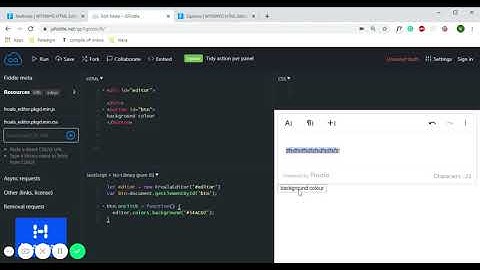 Colour Background Method In Froala Editor JSFiddle