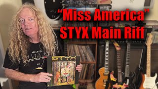 Free Guitar Lessons - Miss America, STYX Main Riff