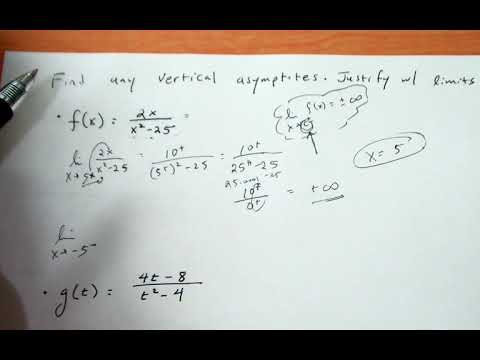 finding vertical asymptotes