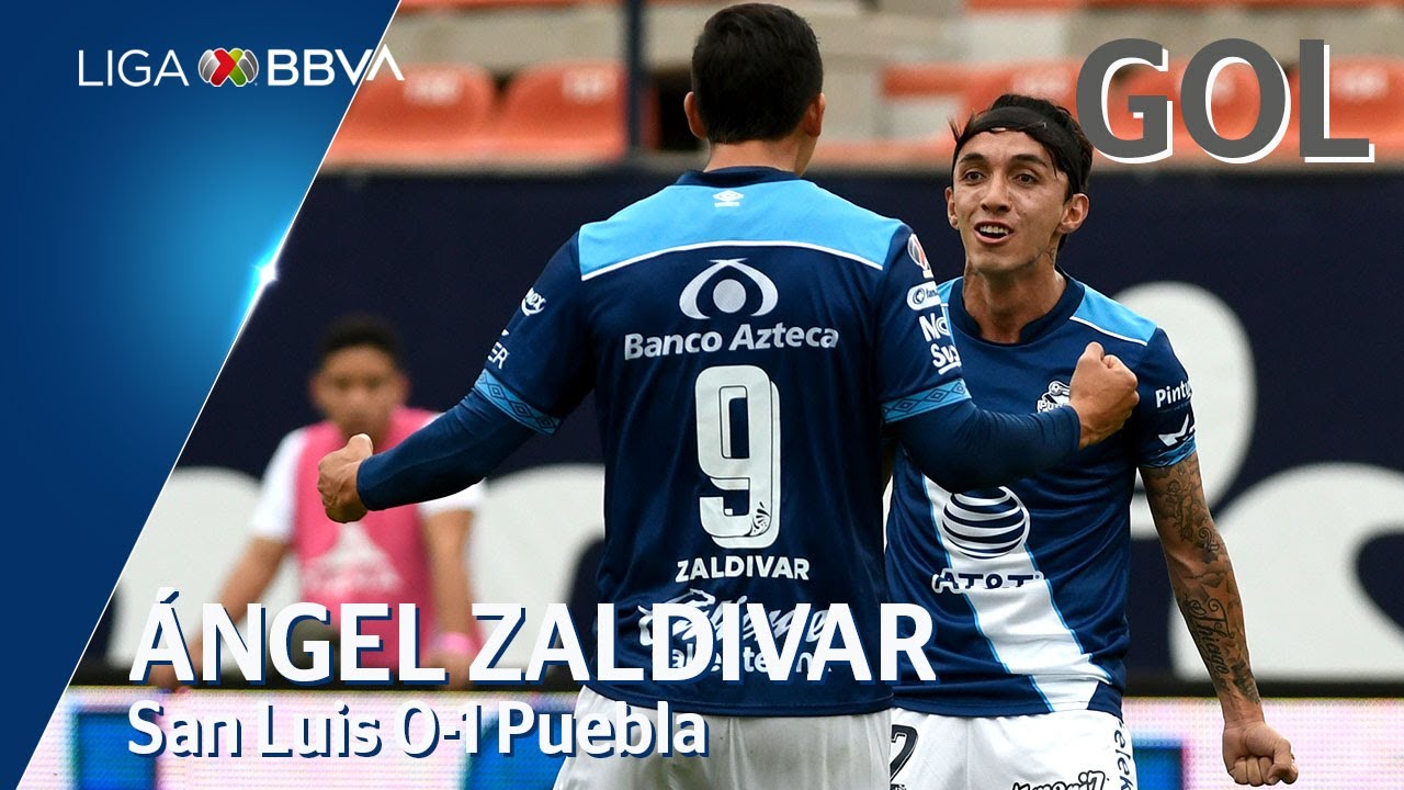 Gol de Á. Zaldívar | San Luis 0 - 1 Puebla | Liga BBVA MX - CL 2020 ...