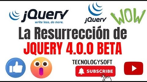 La resurrección de JQuery 4.0.0 Beta | Jquery 4.0.0 Beta
