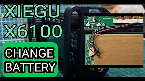 XIEGU X6100 - CHANGE THE BATTERY