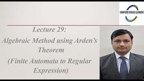Arden’s Theorem example | Finite Automata to Regular Expression | TOC | L29