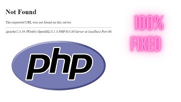 🔴Not Found The requested URL was not found on this server | 100% Fixed for PHP