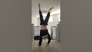 Thumbnail of Cupid shuffle challenge  😂 #handstand #gymnast #olympics #gymnastics #sports #olympic #gym #song