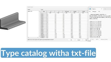 Revit family - Type catalog with a txt file for a structural framing L-shaped beam