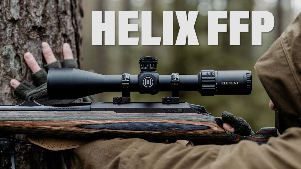 Element Optics Helix 6-24x50 gros plan sur la lunette de tir