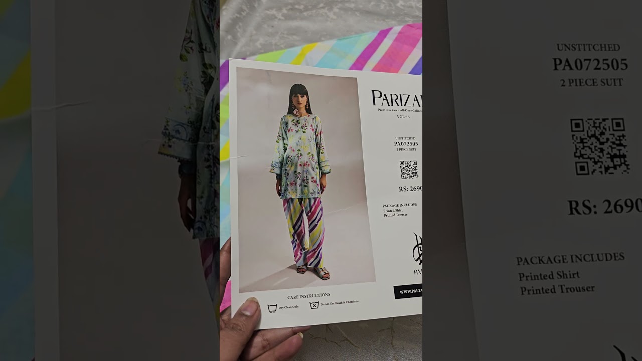 Paltar lawn printed two piece 👌 available, what's app 0317 4888659 only