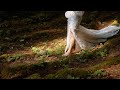 This barefoot bride got her forest fairytale wedding