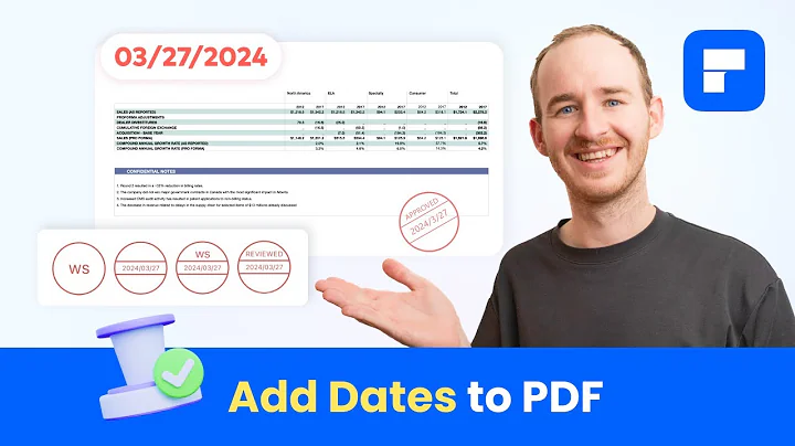 How to Add Date in PDF Document