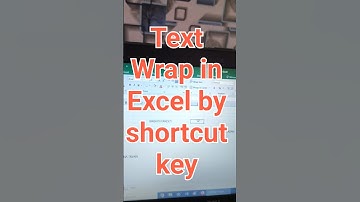 Text Wrap in Excel by shortcut key | wrap text in Ms Excel by shortcut #shortvideo #youtubeshorts