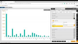 How to add and format ticks in valueaxis in columnchart in AIV.