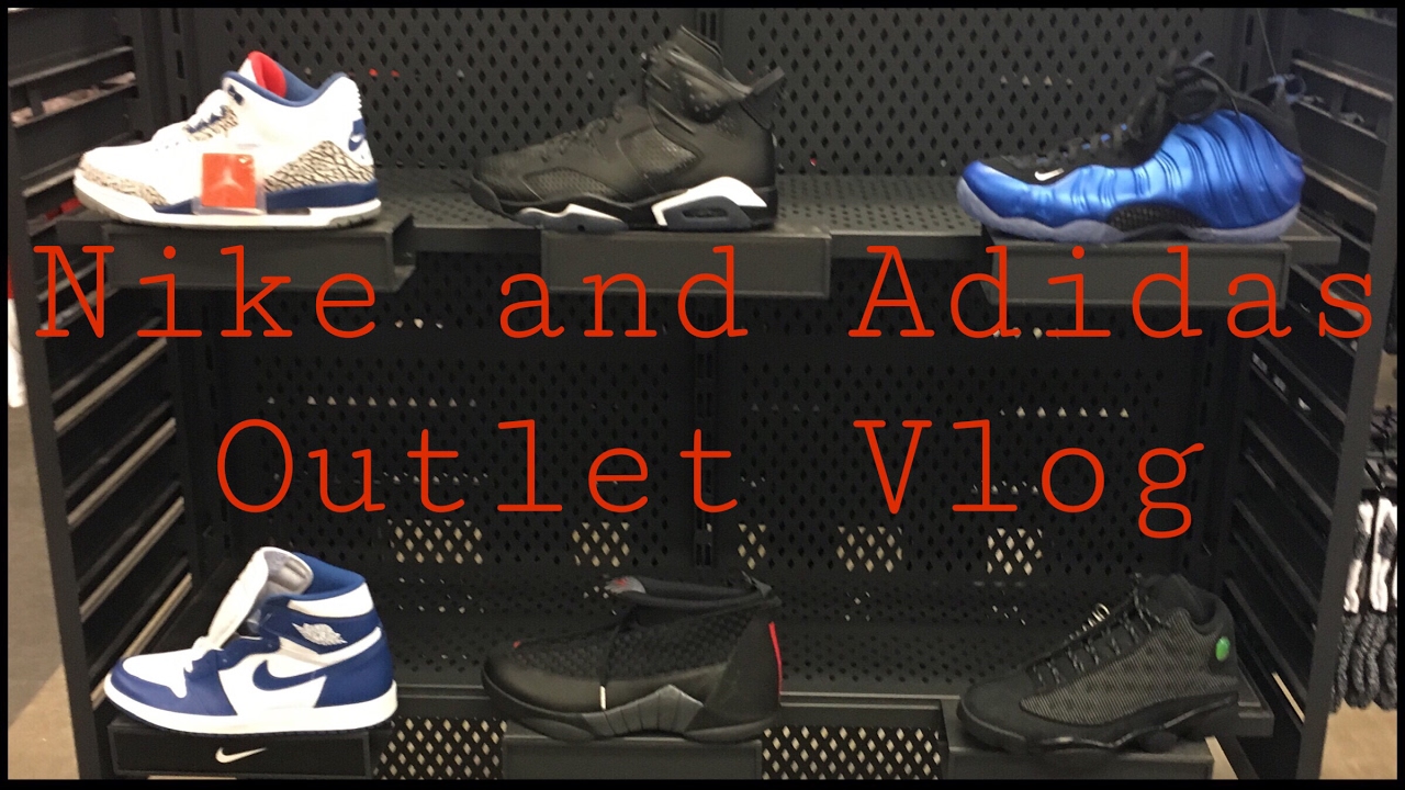 Nike and Adidas Outlet VLog - YouTube