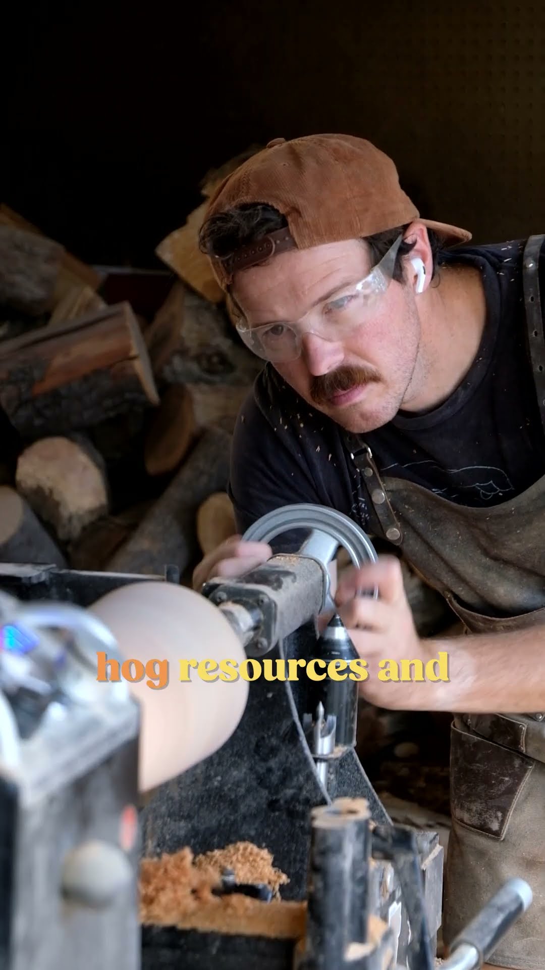 Wood Turning the Dreaded Buckthorn | inVASEive Species #trees #woodworking #shorts